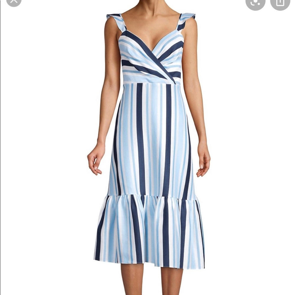 NWT Draper James Striped MIDI Dress